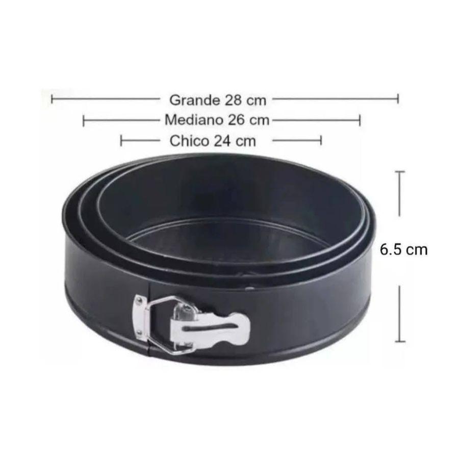 Set 6 Moldes Redondo Antiadherente Torta Repostería-3