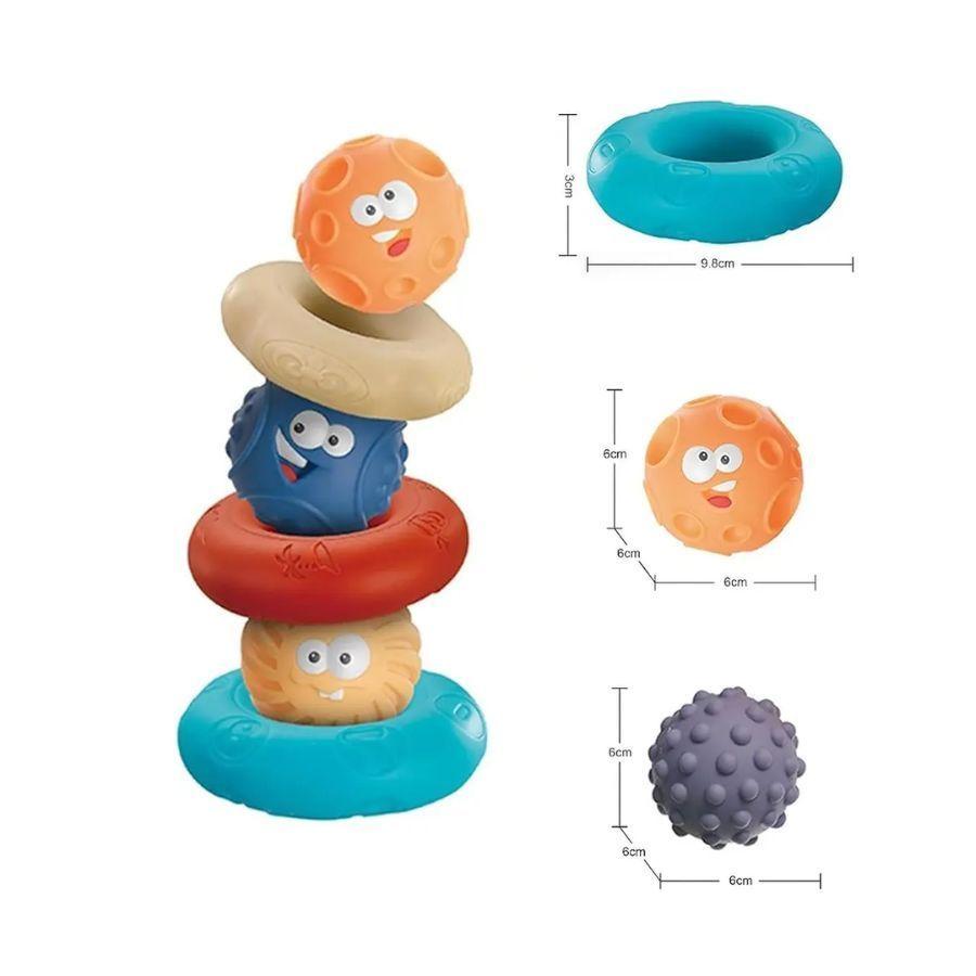 Jenga Juguete Sensorial 6 Piezas Pelota De Goma Suave-4