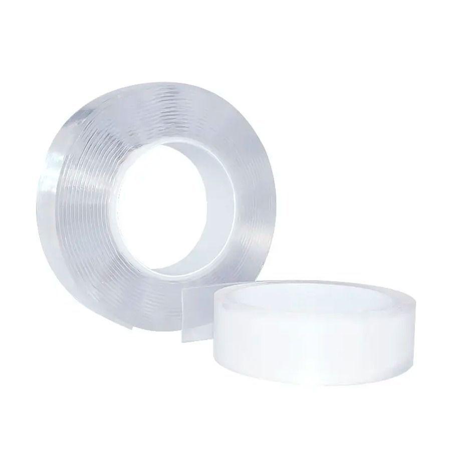 Cinta Adhesiva Transparente De Doble Cara Reutilizable De 3 Metros-2