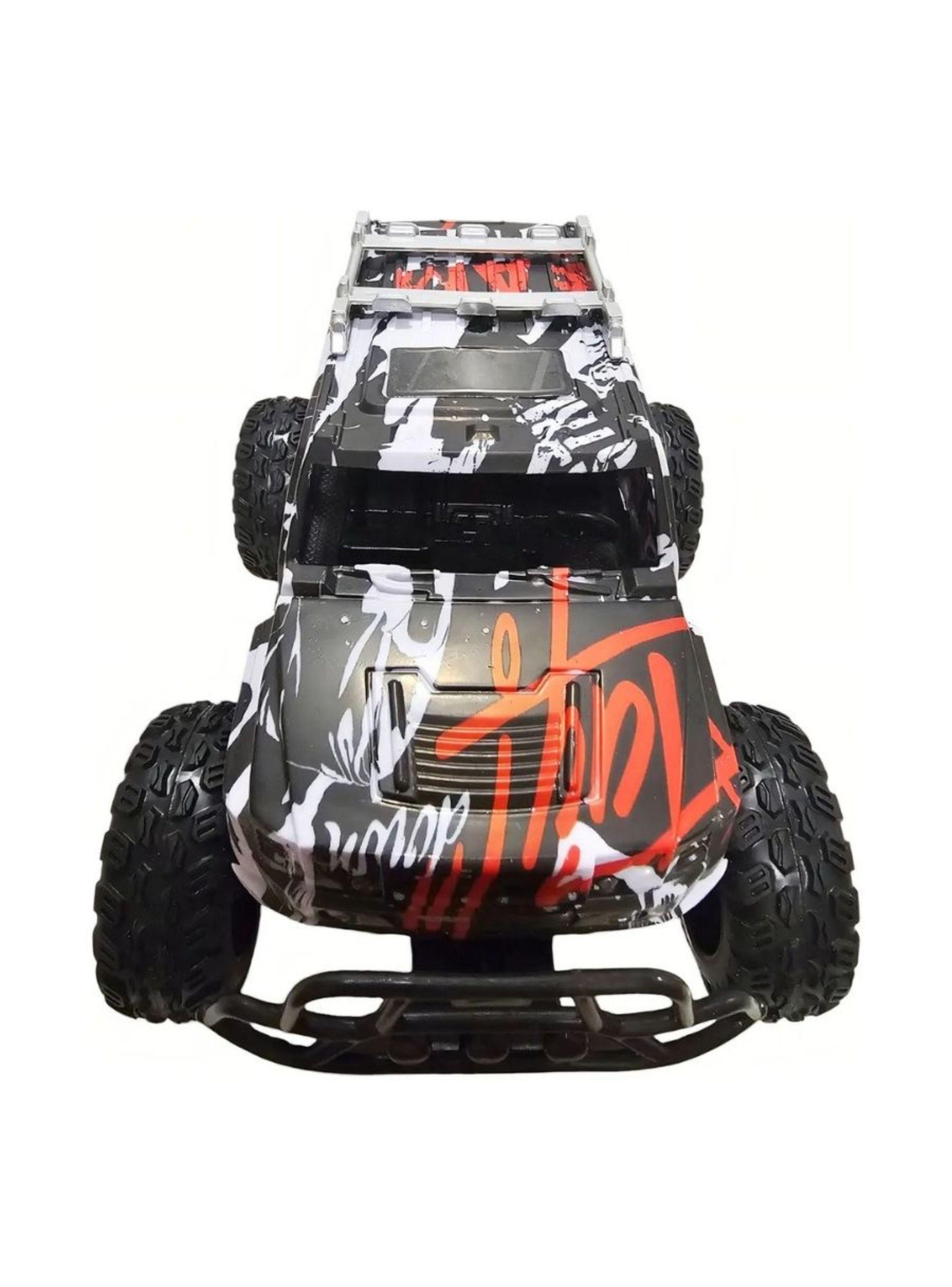 Juguete Auto Todo Terreno 4x4 Control Remoto Con Luces Negro-2