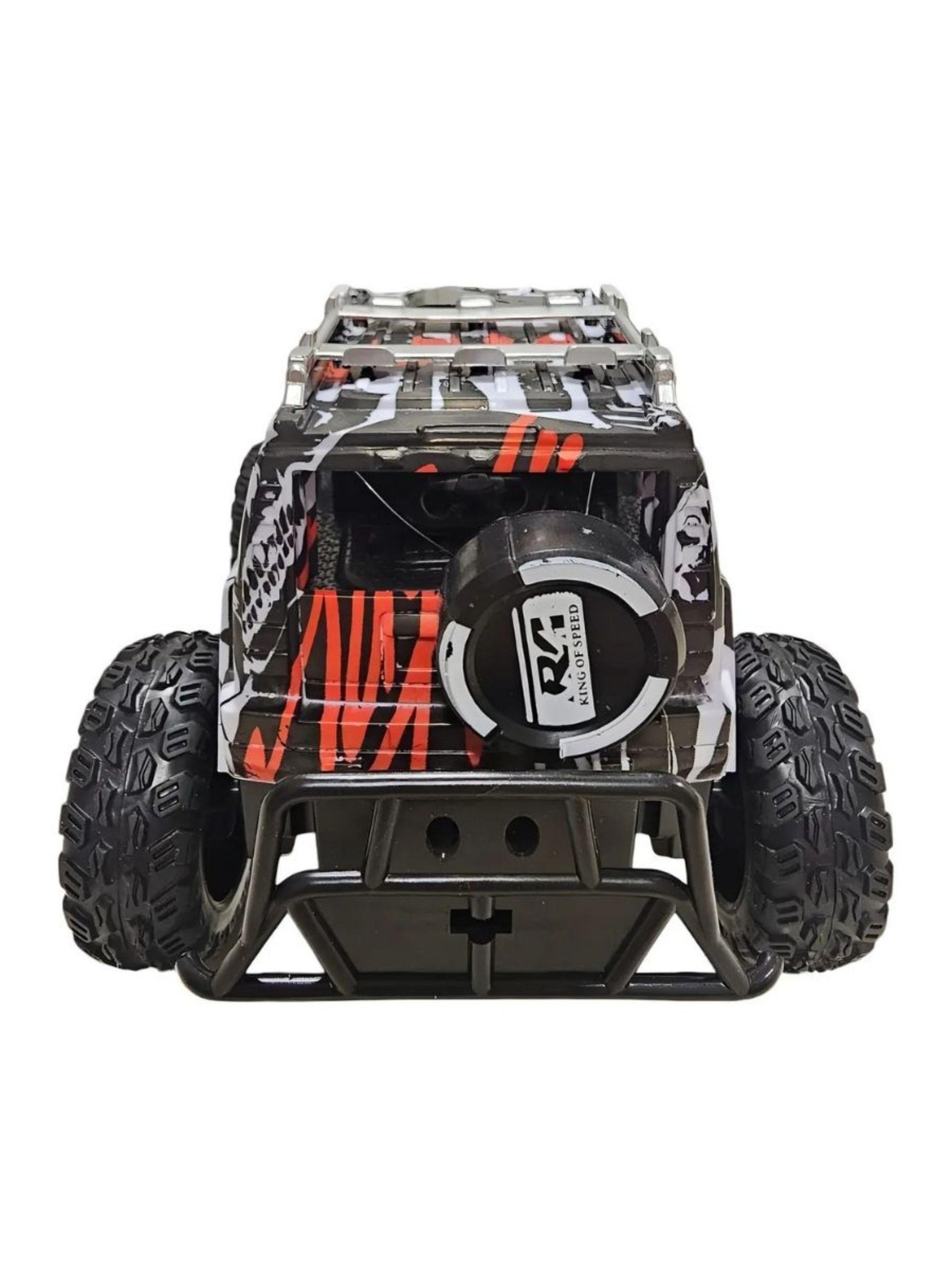 Juguete Auto Todo Terreno 4x4 Control Remoto Con Luces Negro-3