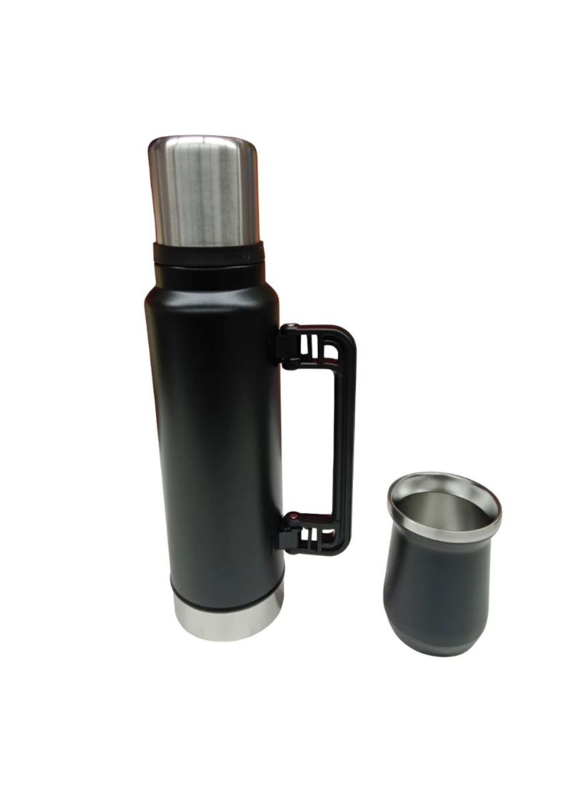 Set De Termo Con Vaso De Mate Acero Inoxidable 1400ml-0