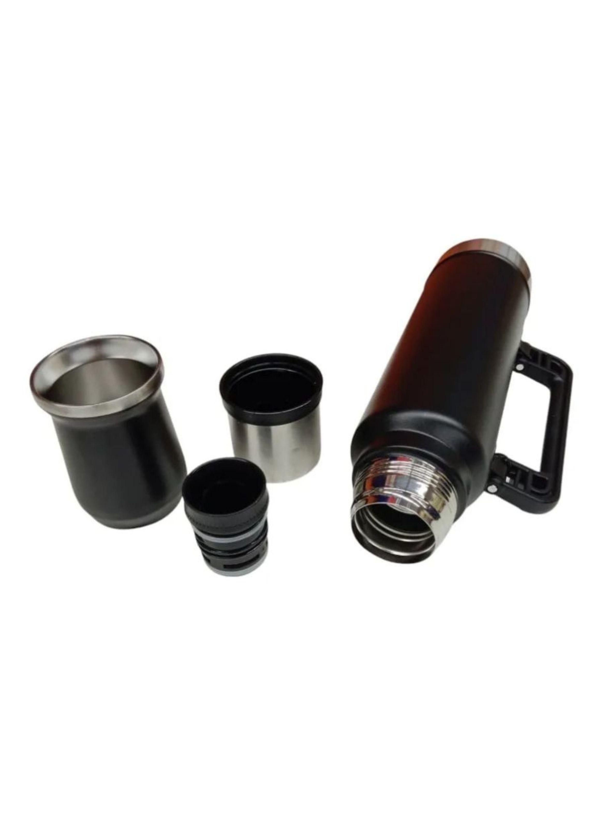 Set De Termo Con Vaso De Mate Acero Inoxidable 1400ml-1