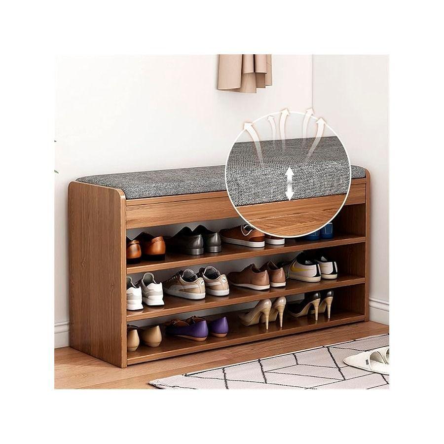 Organizador De Zapatos Banco Con Acolchado 3 Niveles-3