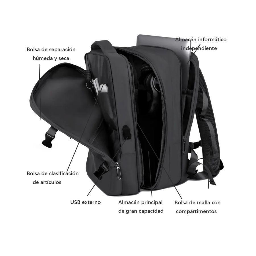 Bolso Genérico Viajero Impermeable Mochila -1