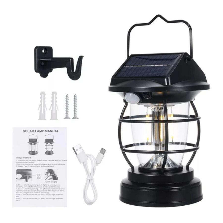 Farol Solar LED Foco Con Sensor De Movimiento Impermeable-5