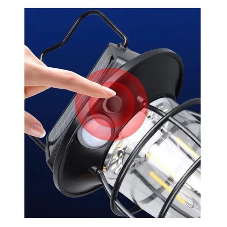 Farol Solar LED Foco Con Sensor De Movimiento Impermeable-7
