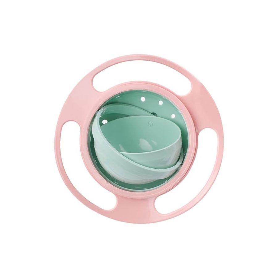 Tazón Giratorio 360º Con Tapa Para Bebes Antiderrames-0