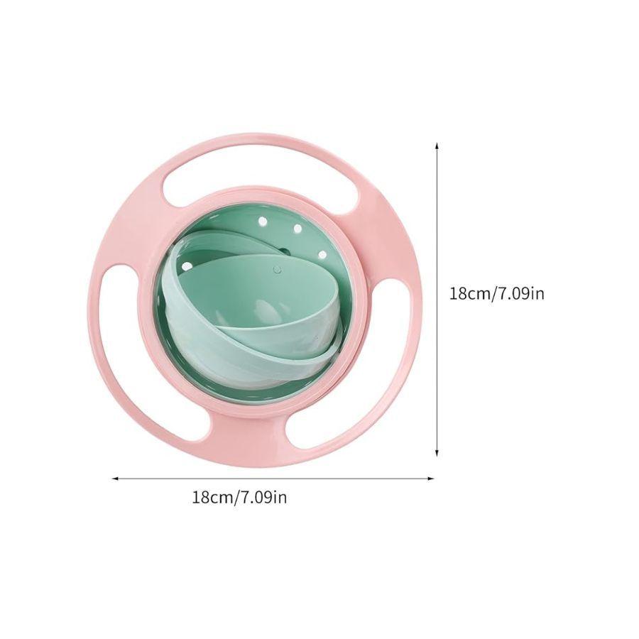 Tazón Giratorio 360º Con Tapa Para Bebes Antiderrames-4