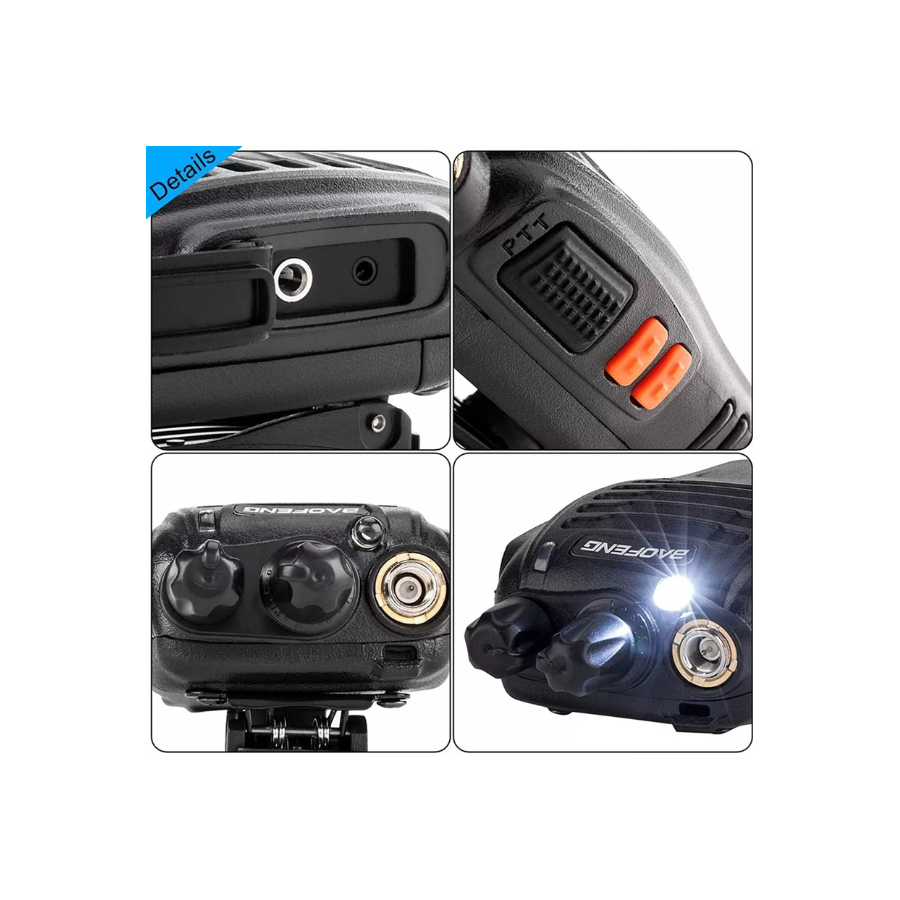 Radio Portátil Walkie Talkie Baofeng Portátil recargable-4
