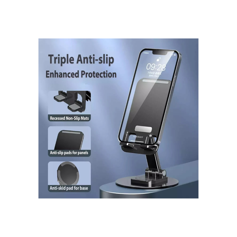 Base Soporte Porta Telefono Celular Escritorio Plegable-2