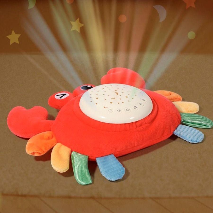 Cangrejo Proyector Musical Para Bebés Y Niños Rojo-2