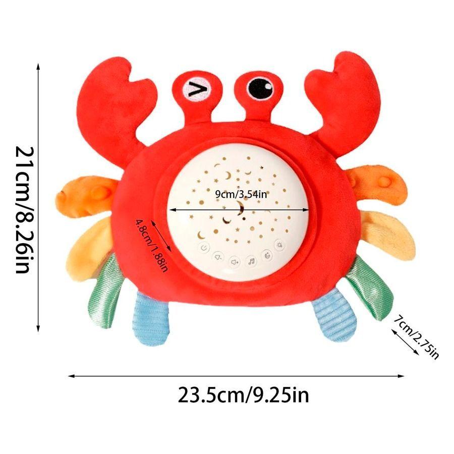 Cangrejo Proyector Musical Para Bebés Y Niños Rojo-3