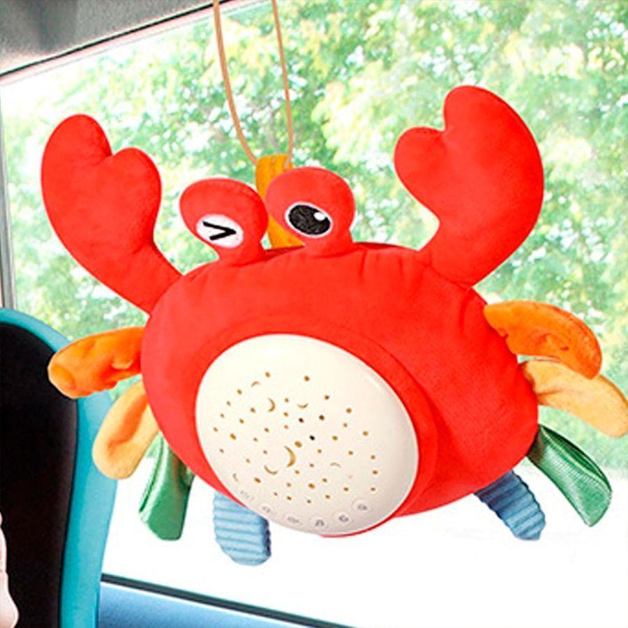 Cangrejo Proyector Musical Para Bebés Y Niños Rojo-5