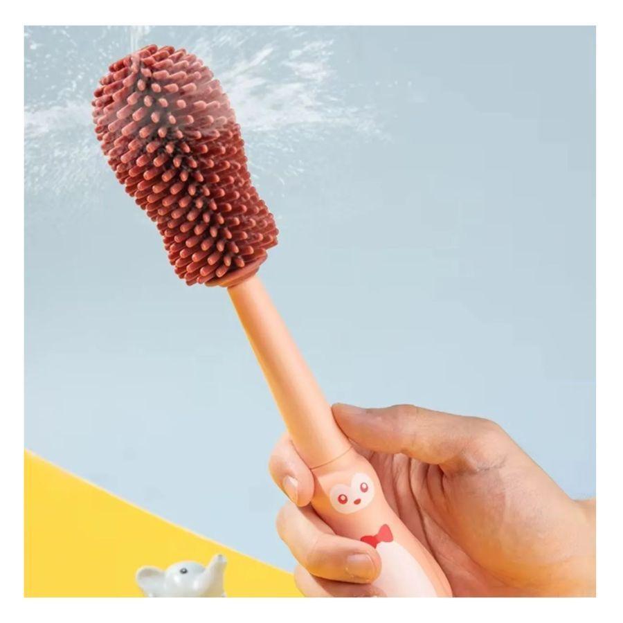 Cepillo Limpia Mamadera Silicona Biberon 3 En 1 -3