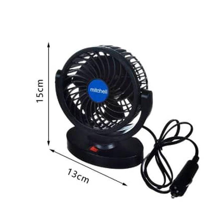 Ventilador De Automóvil Portátil Color Negro-3