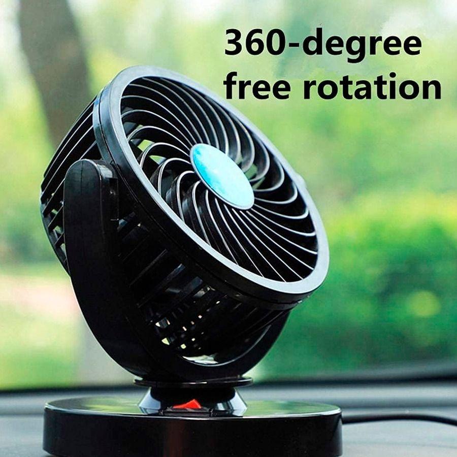 Ventilador De Automóvil Portátil Color Negro-5