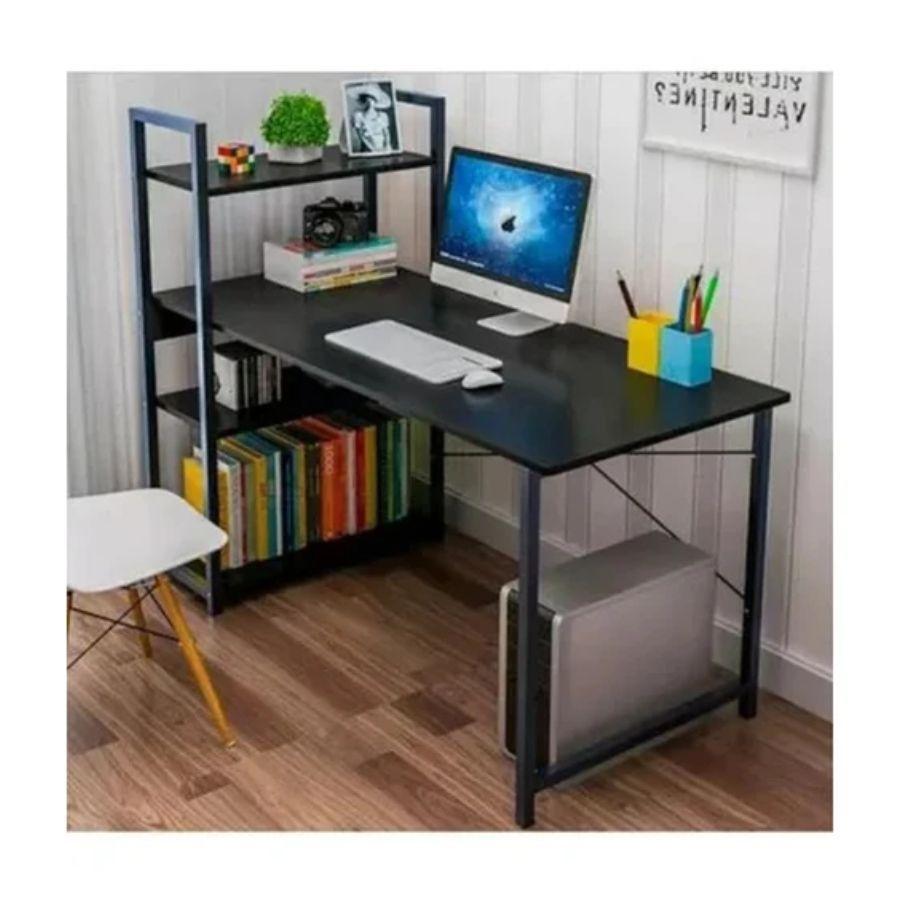 Escritorio Premium Resistente Pro Con 3 Estantes 120x55cm -2