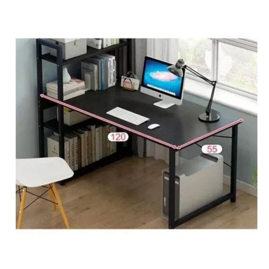 Escritorio Premium Resistente Pro Con 3 Estantes 120x55cm -3