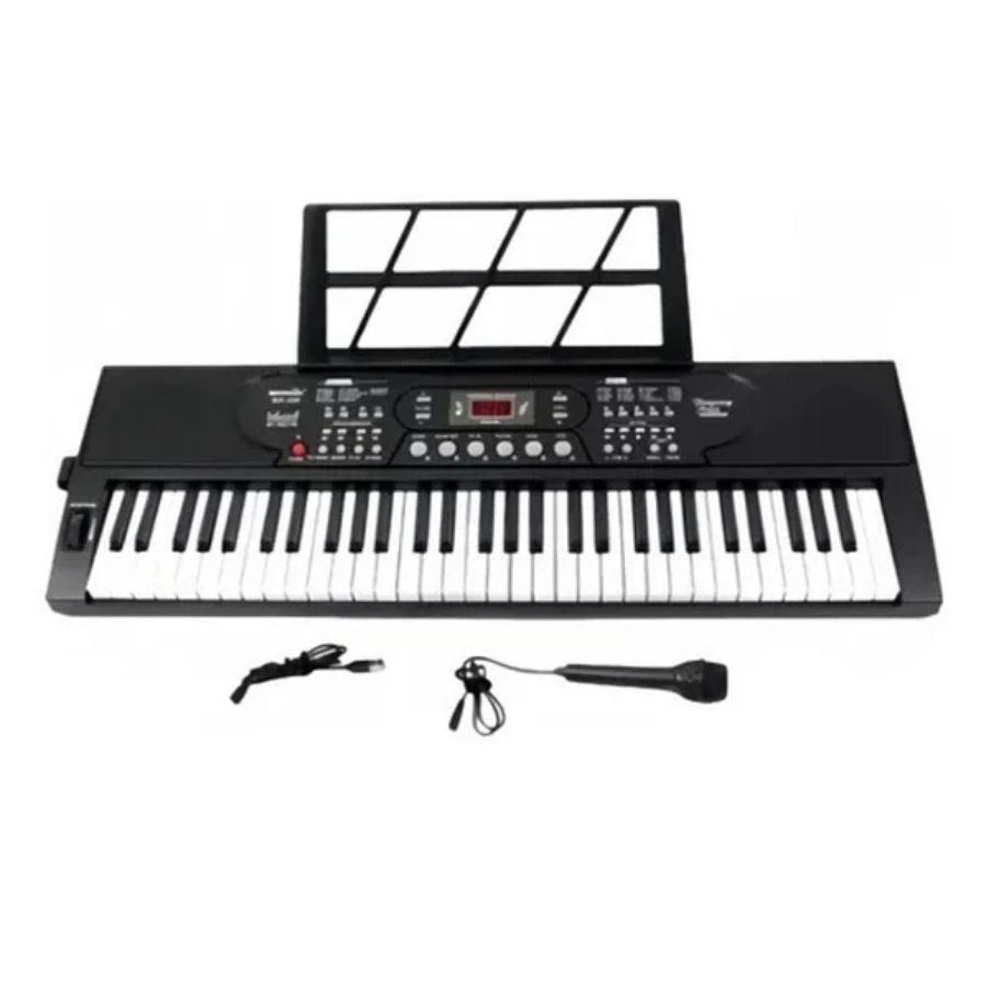 Teclado Órgano Musical Electrónico 61 Teclas 16 Tonos 10 Ritmos -4