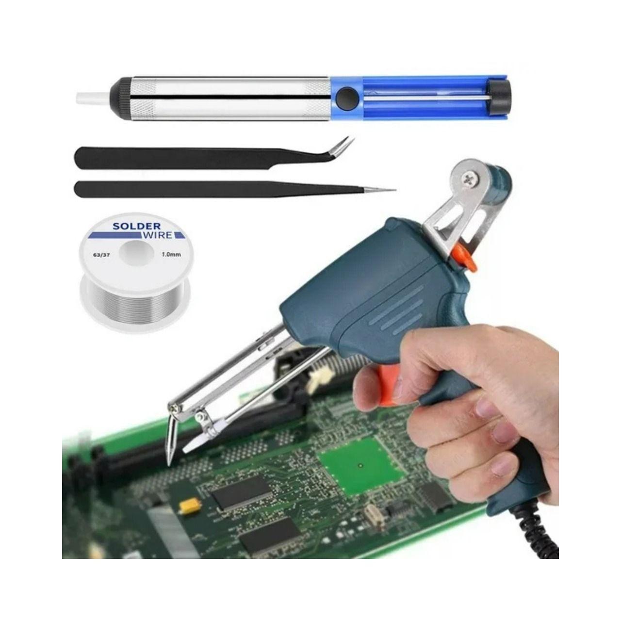 Kit De Soldadura De Hierro 60w Pistola De Mano-3
