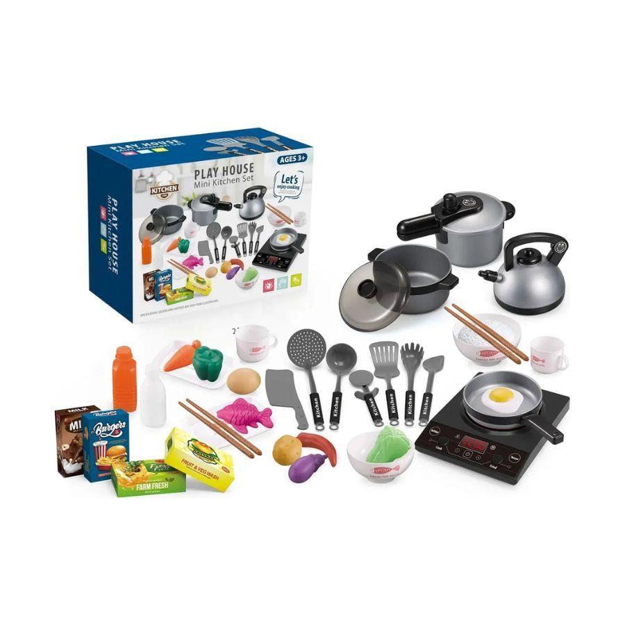 Cocina Juguete Cocinita Infantil Luz Sonido 36 Piezas Juego-2