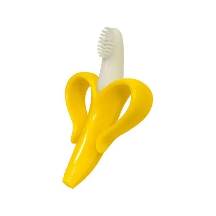 Mordedor De Silicona Para Bebes Estilo Banana Con Estuche-0