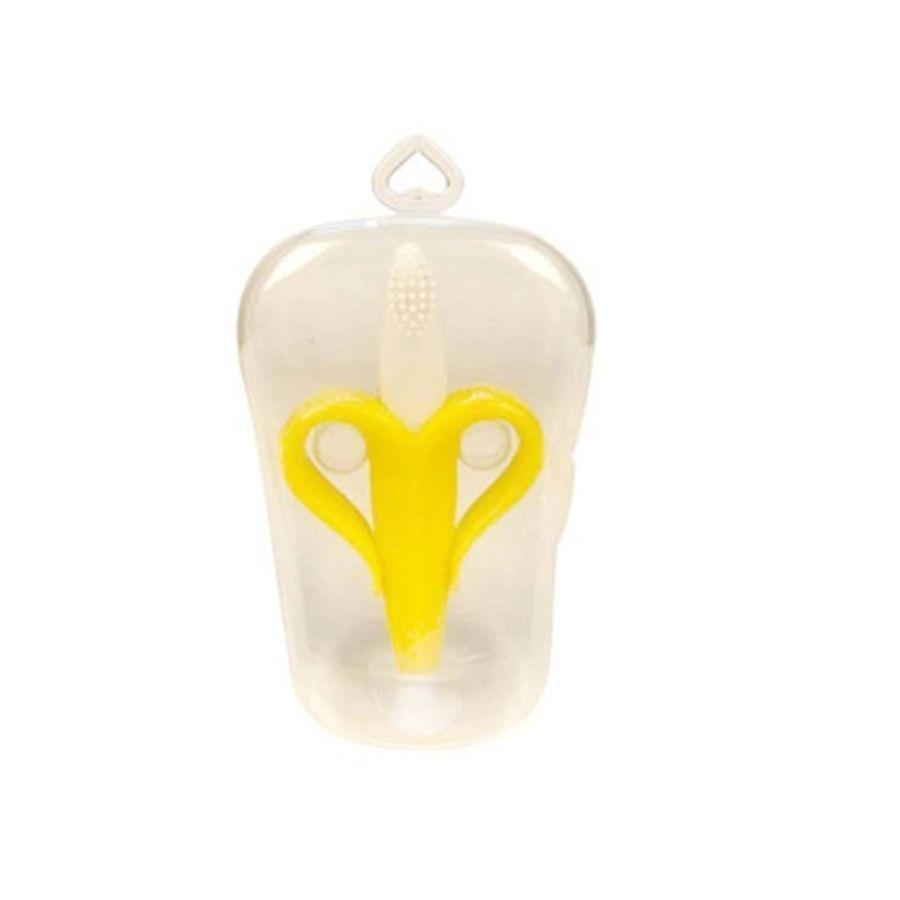 Mordedor De Silicona Para Bebes Estilo Banana Con Estuche-4