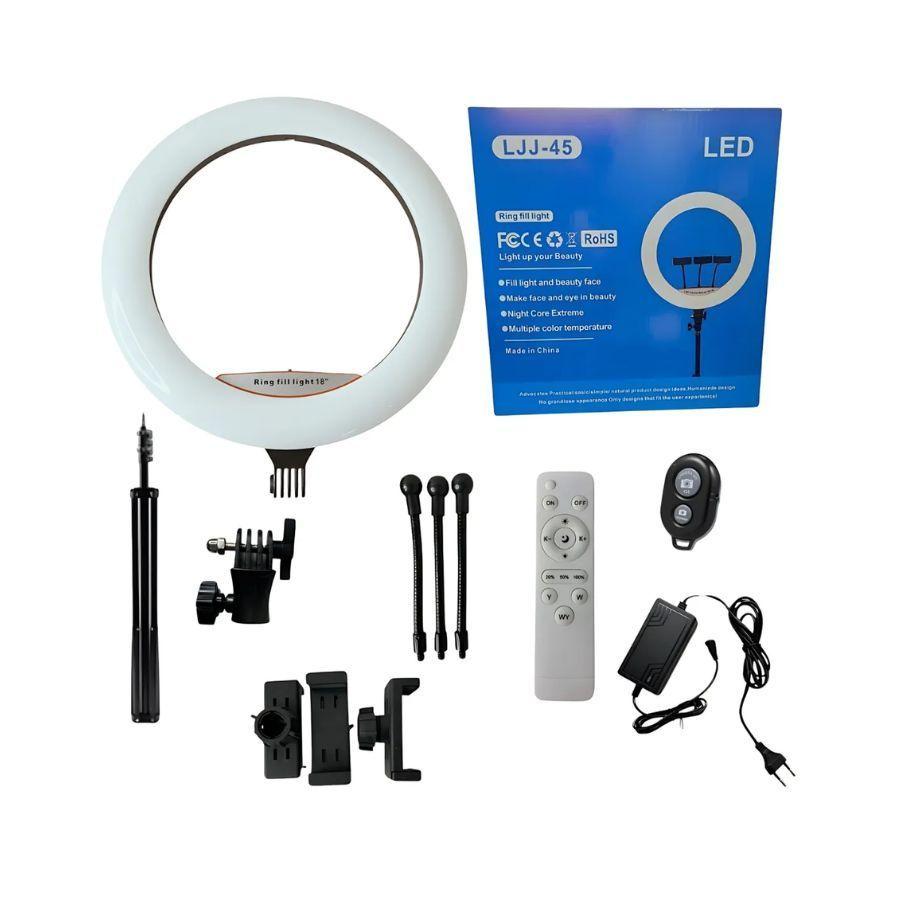 Aro De Luz Led Profesional Tripode Control Remoto 45 Pulgadas-3