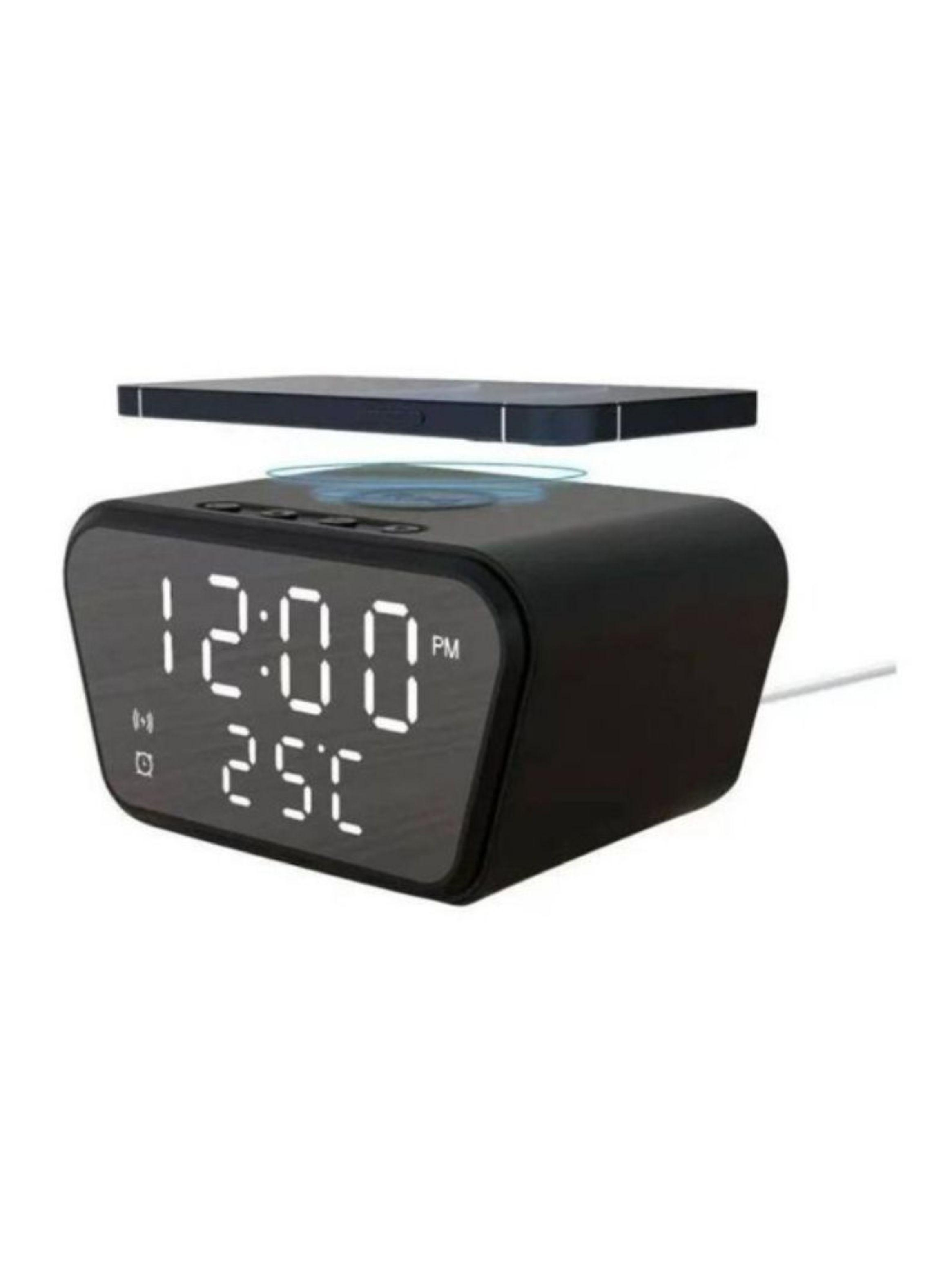 Reloj Despertador Con Cargador Inalámbrico Y Termómetro-1