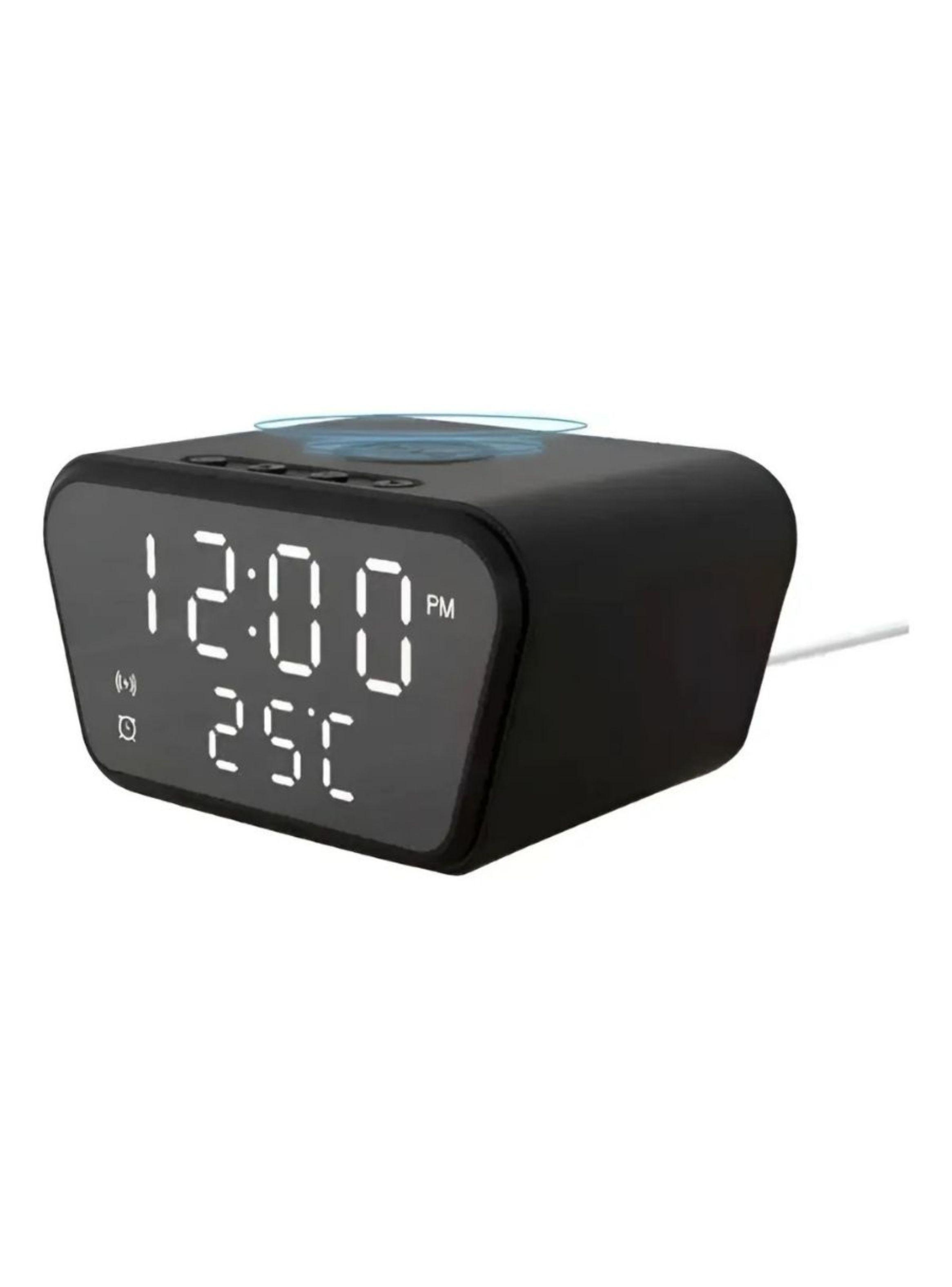 Reloj Despertador Con Cargador Inalámbrico Y Termómetro-2