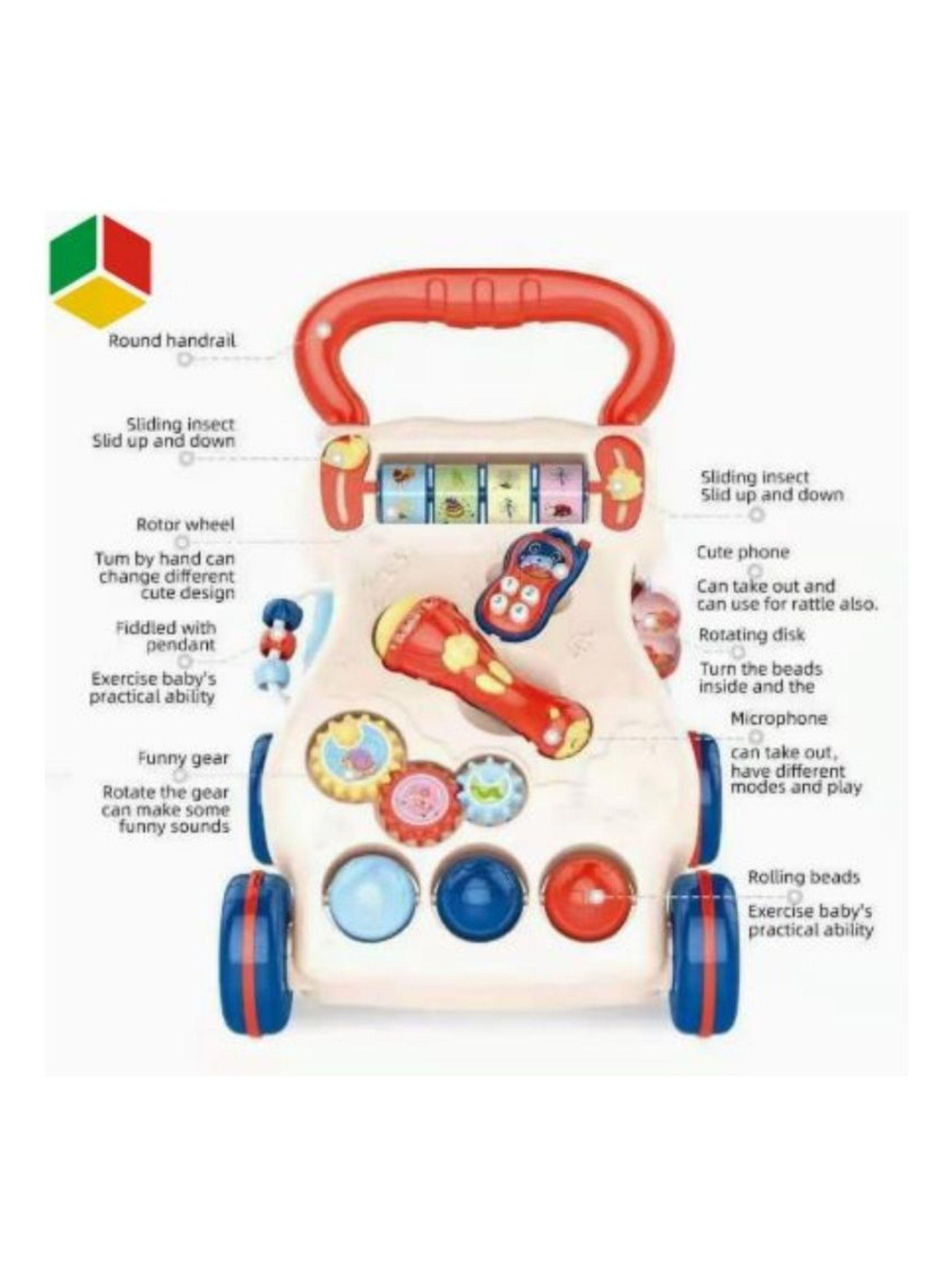 Andador Juguete de Empuje Estimulante con Luces y Sonido-1