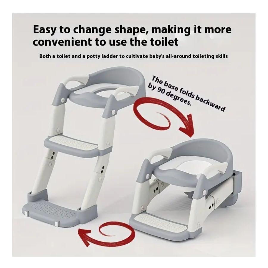 Asiento De Baño Plegable Multifuncional 3 En 1 Infantil-3