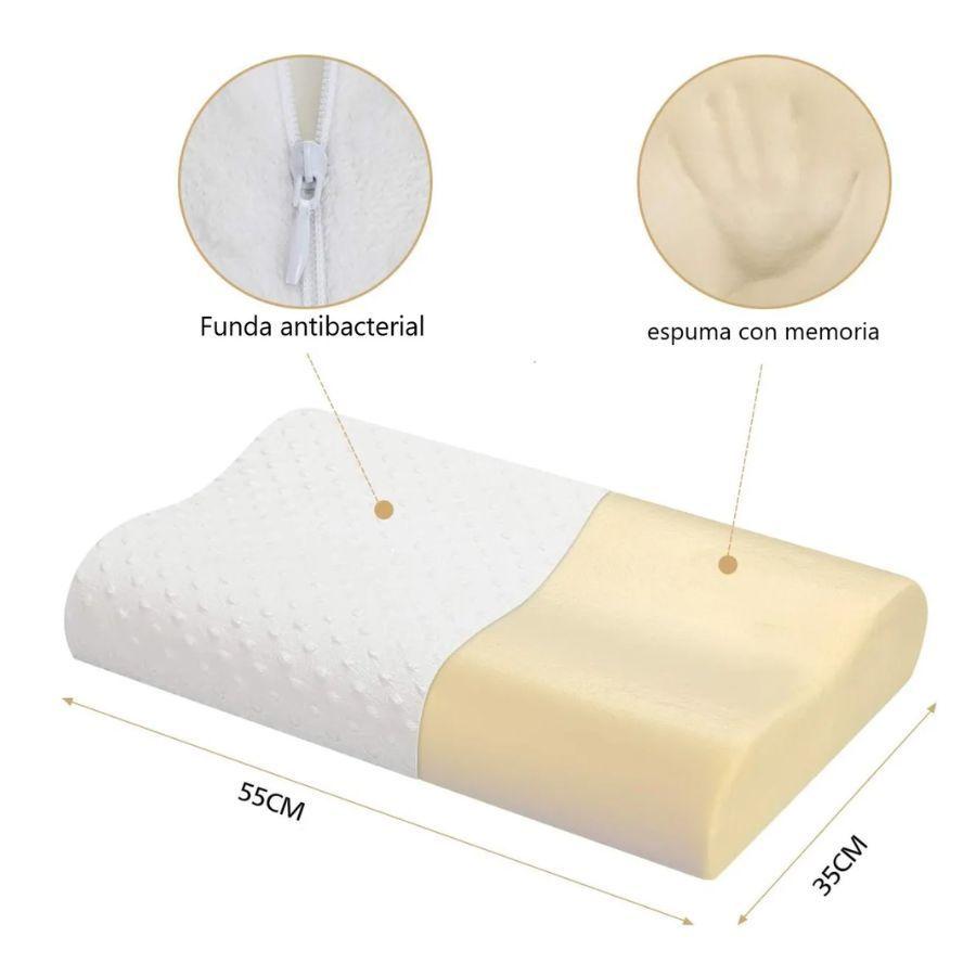 Almohada Ortopedica Viscoelastica Ajuste Cervical Pillow-4