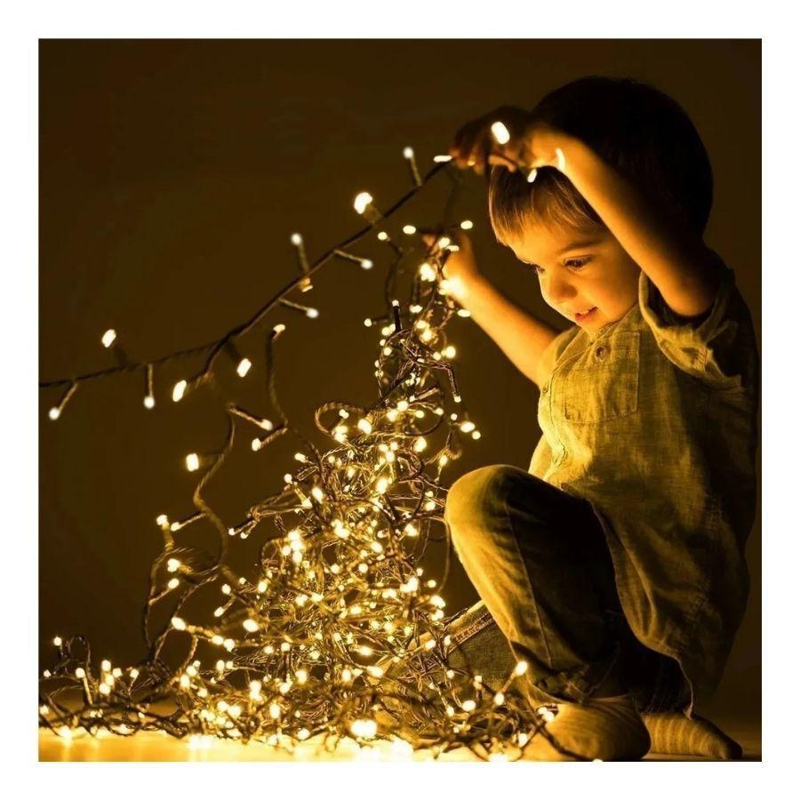 Carrete de Luces Navideñas Led 100M Cálida-2