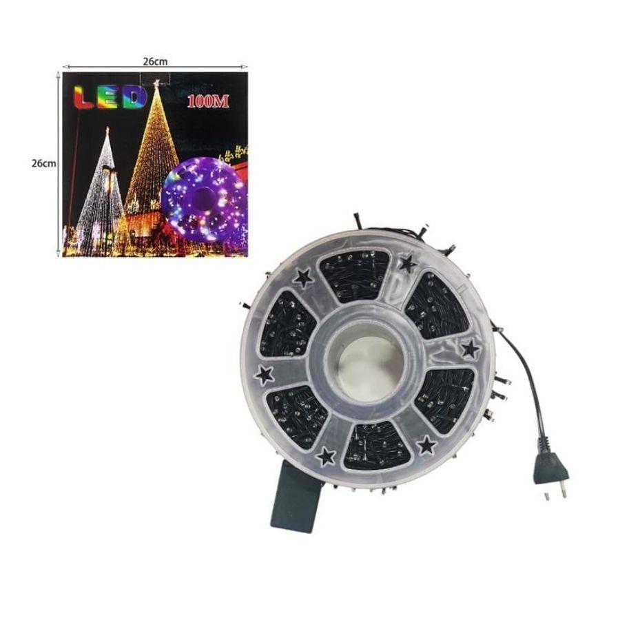 Carrete de Luces Navideñas Led 100M Cálida-4
