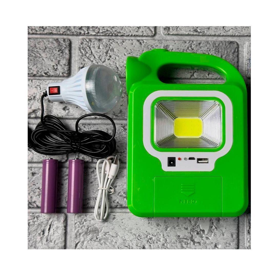 Linterna portátil 6399A LED COB power bank + batería solar-4