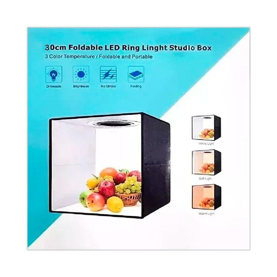 Caja De Estudio Fotográfico Portátil 30 x 30 Cm-2