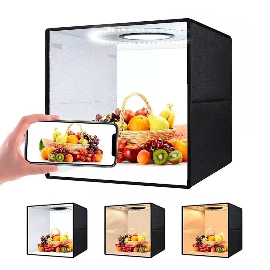 Caja De Estudio Fotográfico Portátil 30 x 30 Cm-3