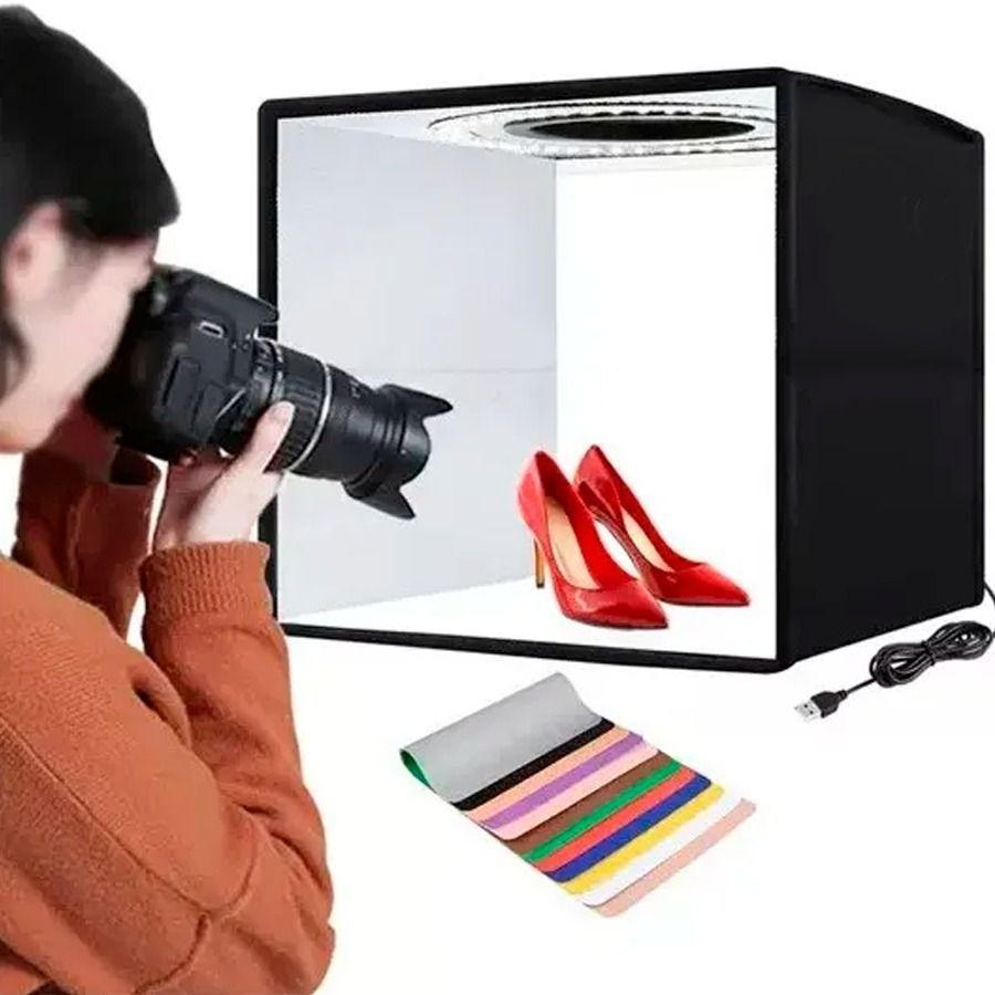 Caja De Estudio Fotográfico Portátil 30 x 30 Cm-4