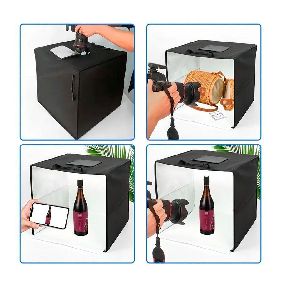 Caja De Estudio Fotográfico Portátil 30 x 30 Cm-5