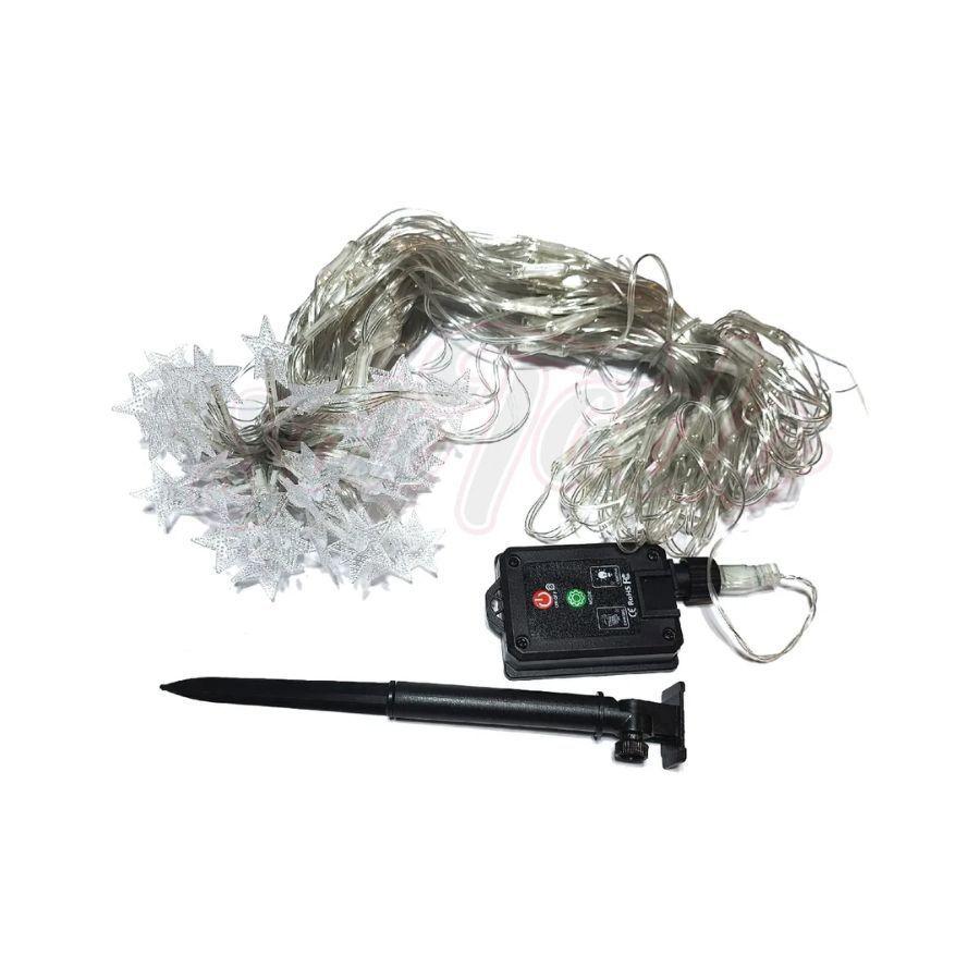 Malla Estrella Cascada De Luces Solares 100 LED Multicolor 3m-2