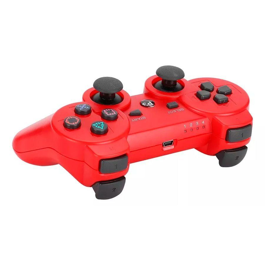 Control Joystick Inalámbrico De PS3 Color Rojo-2