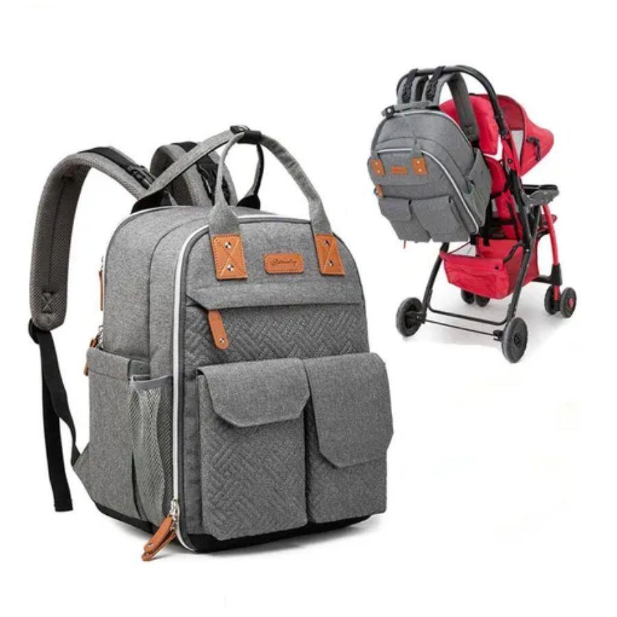 Bolso Mochila Impermeable Multifuncional Pañalera-4