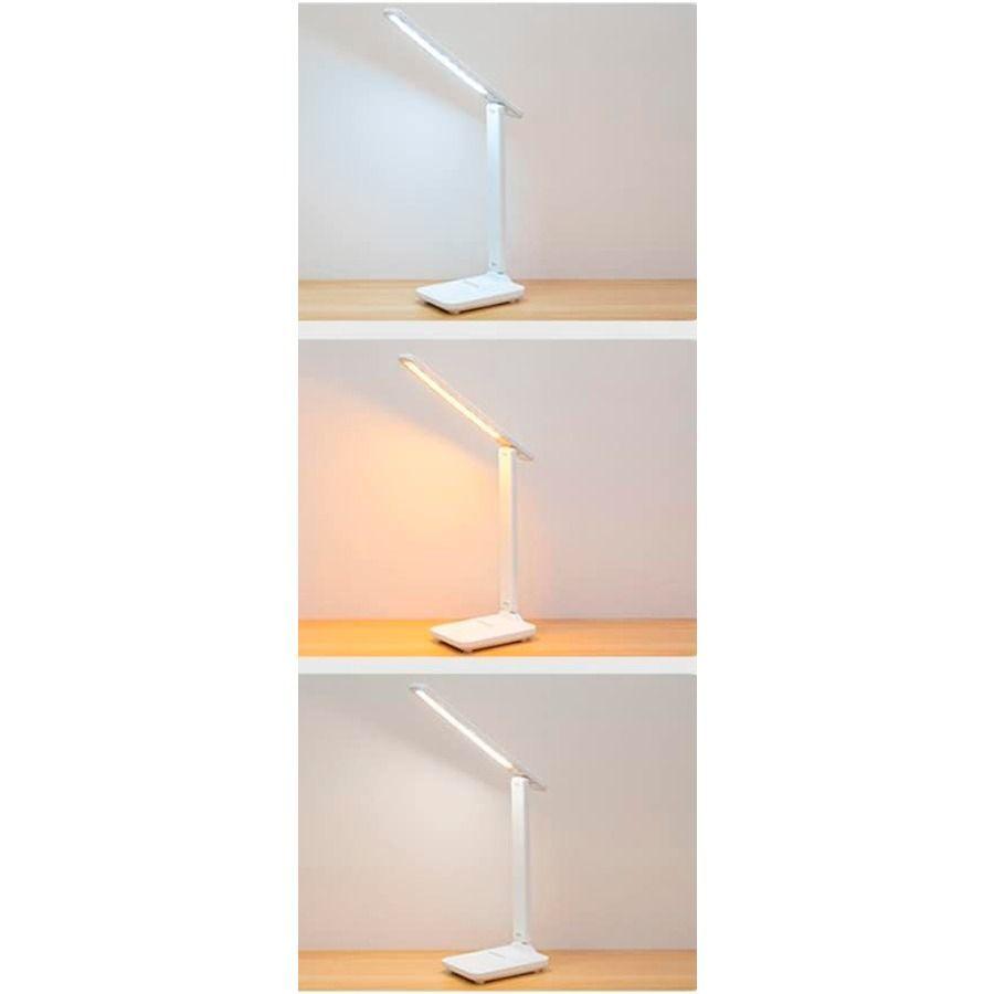 Lámpara Led De Escritorio Plegable Táctil Regulable 3 Tonos De Luz-2