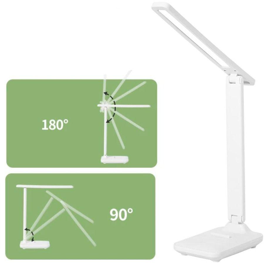Lámpara Led De Escritorio Plegable Táctil Regulable 3 Tonos De Luz-3