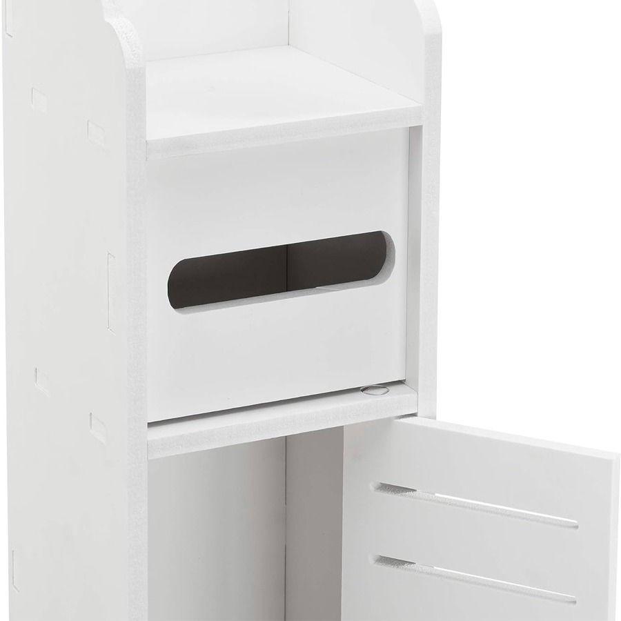 Estante Organizador De Baño Color Blanco 80X15X15cm-2