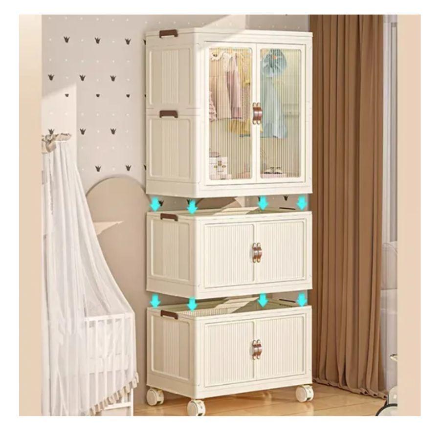 Organizador Multiuso Mueble Estante De 3 Niveles Portátil-4