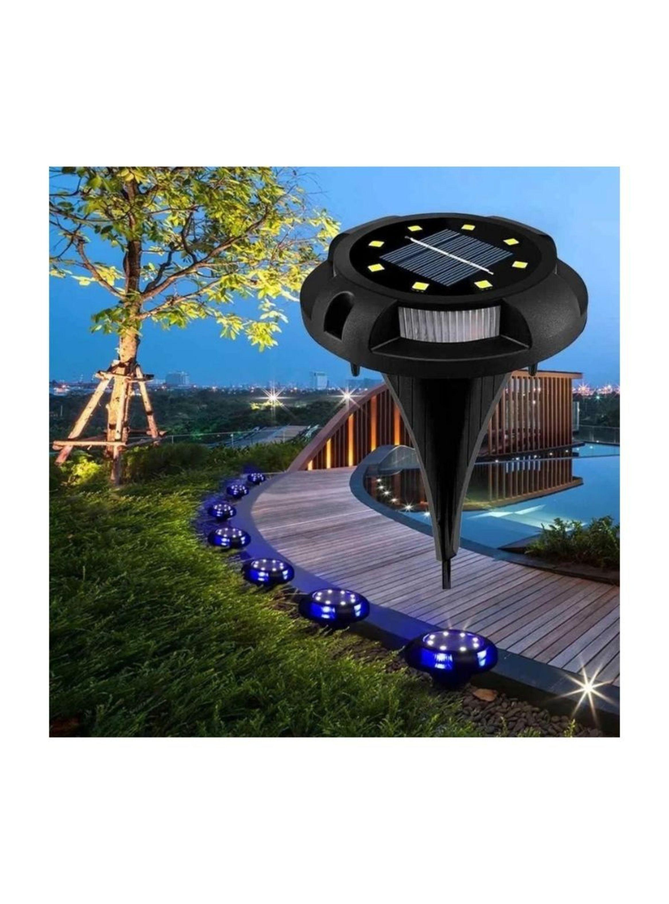 Foco Luz Solar para Pared o Estaca Piso Jardin Exteriores-2