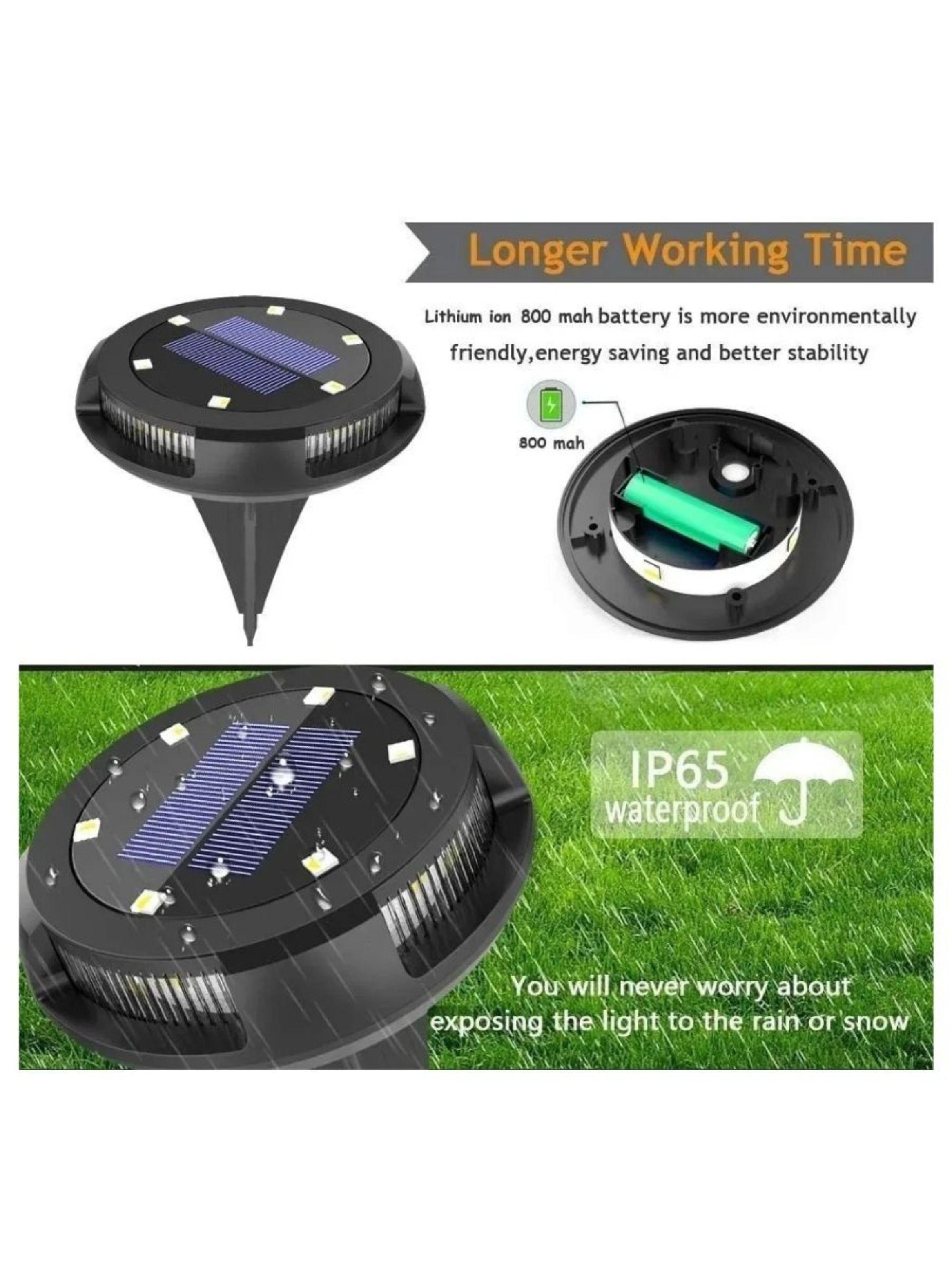 Foco Luz Solar para Pared o Estaca Piso Jardin Exteriores-3